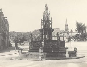 Clermont Ferrand Amboise Fountain France Old Photo 1920 Later Print