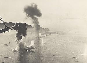 WWII Battleship Mers el Kebir Shelling Port Photo 1940