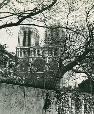 Eglise Notre Dame de Paris France Old Photo 1965