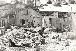 Vietnam Cambodia War Ruins Old Photo 1978
