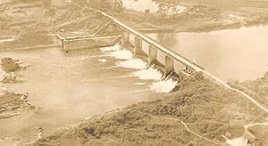 Vietnam War Tacoum Dam French Aerial Photo 1950