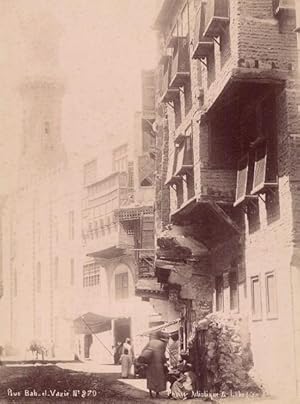 Egypt Cairo Bab el Vazir Street old Legekian Photo 1880