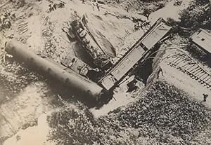 Canada Railway Accident Disaster Train Torrent Old Photo 1938