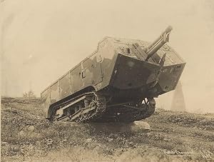 WWI France Saint Chamond Early Model Heavy Tank Old Photo 1916