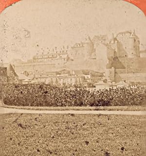 Seller image for Dieppe the Old Castle France Old Stereo Photo Neurdein 1880 for sale by Bits of Our Past Ltd