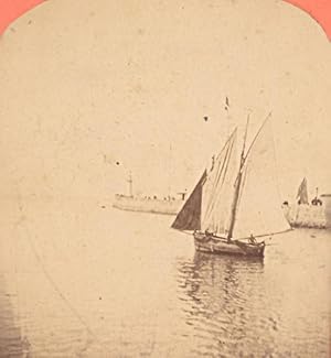 Seller image for Le Havre Entrance Harbor France Old Stereo Photo Neurdein 1880 for sale by Bits of Our Past Ltd