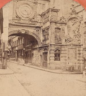 Seller image for Rouen the Big Clock Tower France Old Stereo Photo Neurdein 1880 for sale by Bits of Our Past Ltd