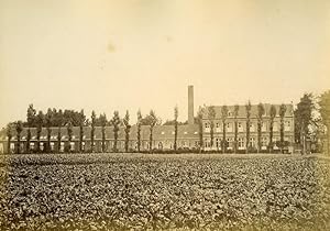 Workshop Textile Factory North France Old Albumen Photo 1870