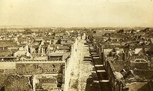 Immagine del venditore per Wall Panorama Pompeii Italy Old CDV Photo Sommer 1870 venduto da Bits of Our Past Ltd