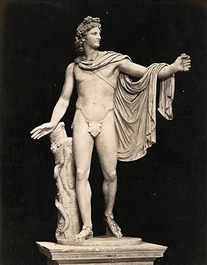 Sculpture Nile Vatican Museum Roma Italy Old Photo Brogi 1880