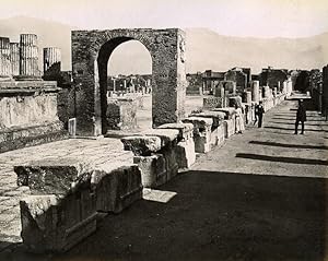 Foro Civile Pompeii Italy Old Photo Sommer 1880