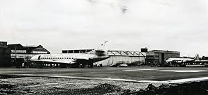 Toulouse Airport Airplane Warehouse France Old Photo Serge Cantie 1960