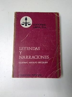 Imagen del vendedor de Leyendas y narraciones a la venta por Libros Ambig