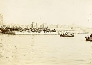 Military Conquest Madagascar Return of General Duchesne Marseille Old Photo 1895