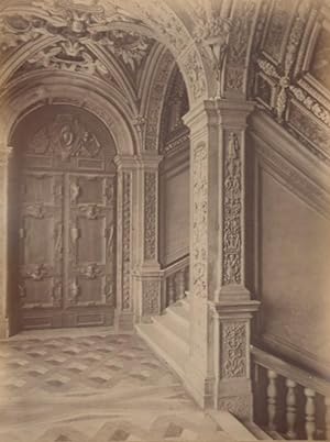 Italy Venice Interior Details of Ducal Palace Old Large Photo Carlo Naya 1865