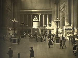 New York Grand Central Station Commuters Hall Old Photo 1940