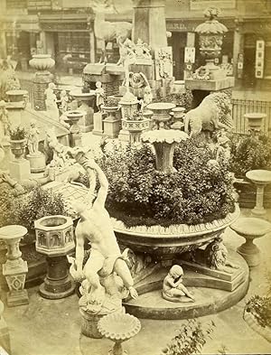 Shop for Garden Sculpture Paris France Old Albumen Photo 1870