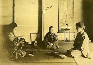 Japan Kobe District Tea Ceremony Chado Old Snapshot Photo 1920