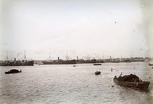 Colombo Sri Lanka Boats Old Photo 1895