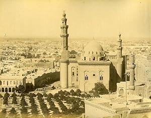 Egypt Cairo Panorama 2 Old Photos Panorama Zangaki Front/Back 1885