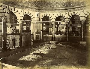 Seller image for Israel Jerusalem Mosquee Omar & El Aksa 2 Old Photos Front/Back 1885 for sale by Bits of Our Past Ltd