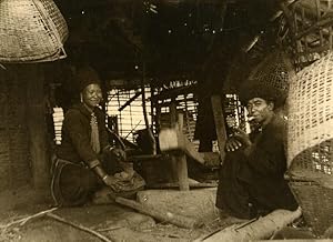 Vietnam Krong Kno Area Everyday Life Scene Mill Old Photo 1937