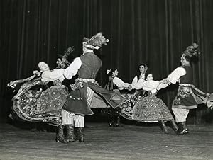 France Paris Polish ? Folk Dance Ballet Old Photo Rosa 1970