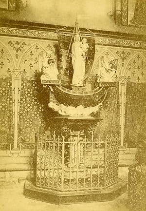 Immagine del venditore per France Paris Notre Dame de Boulogne sur Seine old Cabinet Photo Fernique 1880 venduto da Bits of Our Past Ltd
