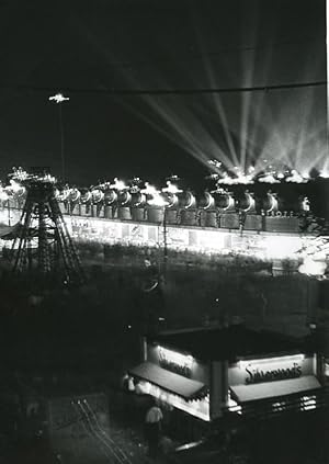 Canada Toronto Canadian National Exhibition at Night Old Photo 1950