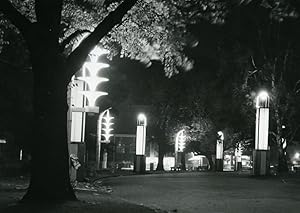 Canada Toronto Canadian National Exhibition at Night Old Photo 1950