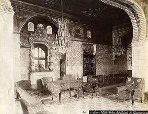 Algeria Algiers Governor Palace Interior Sitting Room Old Photo 1890