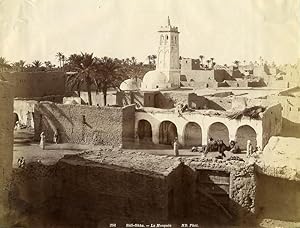 Algeria Sahara Sidi Okba Mosque Camel Old Photo Neurdein 1890