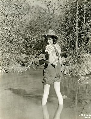 Maureen O'Sullivan goes fishing MGM Photo 1932