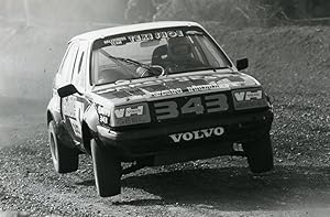 Belgium Rallye Race Car Volvo 343 Old Photo Vanderhaegen 1982