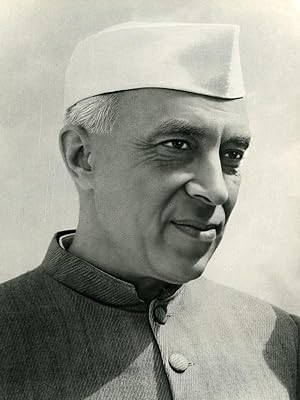 India Portrait Shri Jawaharlal Nehru Old Photo 1950