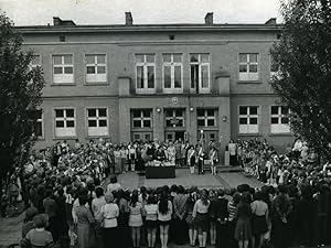 Poland Silesia Bytom Szkola Podstawowa School Assembly Old Photo 1970