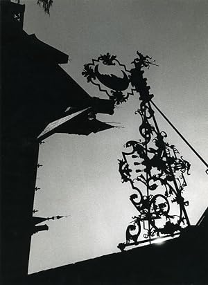 France Photographic Study Store Sign Silhouette Old Deplechin Photo 1960