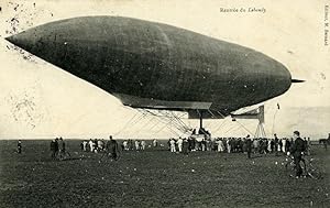 France Toul Aviation Dirigible Lebaudy Old PC Postcard 1905