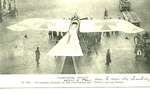 France Paris German Tauben Plane Aviation Pioneer Ace Pilot Old PC Postcard 1915