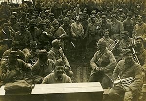 France Theater at Front Musicians WWI First World War Army Old Photo SPA 1918