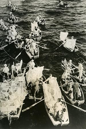 Portugal Madeira Nautical Hawkers Peddlers Cruise Ship Stop Old Photo 1939