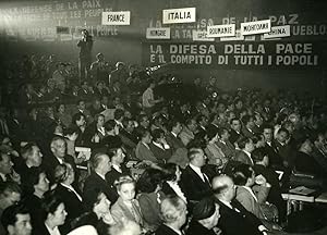 France Paris Partisans of Peace World Congress Old Photo 1949