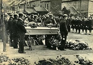 France Nord Sallaumines Funeral Victims Courrieres Mine Mining Old Photo 1948