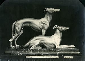 France Paris Art Deco Cadran Workshop Bartelletti Greyhound Group Old Photo 1930