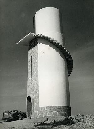 Portugal Guimaraes Photographic Study Tower Old Photo Albino Fernandes 1950