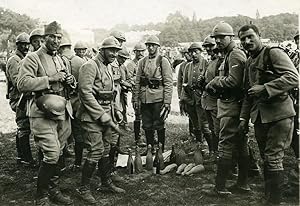 France Paris Bagatelle Gardens Military Celebrations Soldiers Photo Trampus 1920