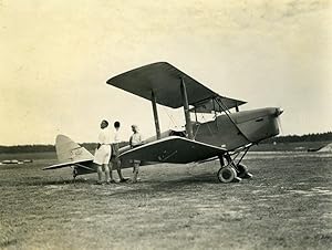 Indonesia Sumatra Private Aviation de Havilland DH82A Tiger Moth Old Photo 1935