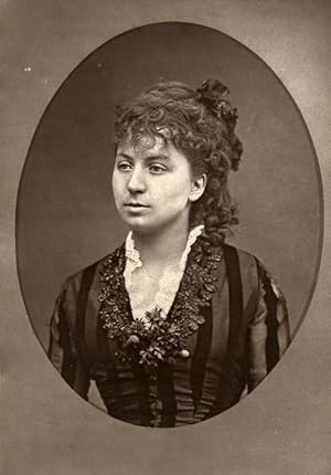 Imagen del vendedor de France Theater Stage Actress Victoria Cassothy Woodburytype Photo Carjat 1875 a la venta por Bits of Our Past Ltd