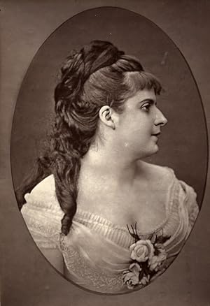 Imagen del vendedor de France Opera Singer Amelie Rey Old Woodburytype Photo Dagron 1875 a la venta por Bits of Our Past Ltd