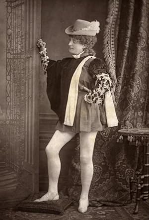 Imagen del vendedor de France Opera Singer Miss Dalbret Old Woodburytype Photo Dagron 1875 a la venta por Bits of Our Past Ltd
